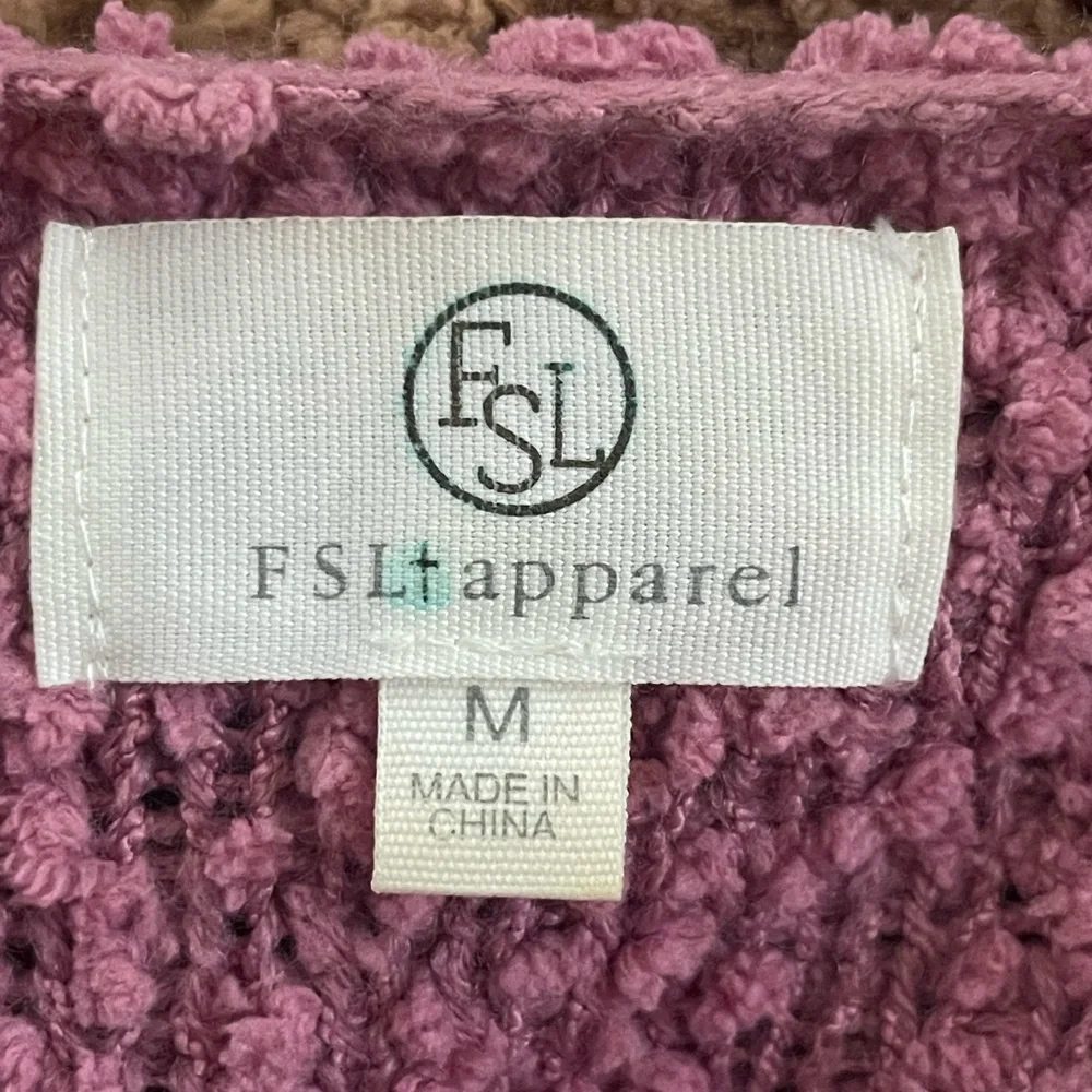 EUC Colorblock Popcorn Knit Cardigan. Size Medium. Soft! - Picture 4 of 6